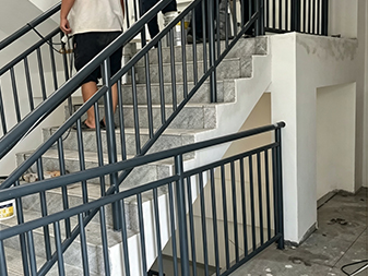 Y061 zinc acero escalera barandilla 
